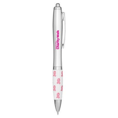 Breast Cancer Awareness Pink Ribbon Recycled ABS Ballpoint Pen