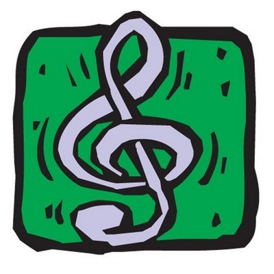 Treble Clef Maxi Magnet (3 Square Inch)