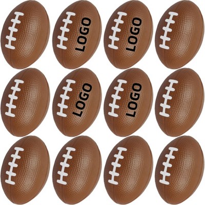 3x2" Mini Foam Party Favor Rugby Footballs Stress Relief Ball